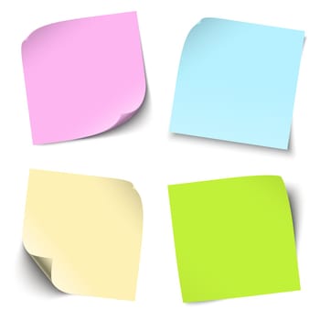 Collection - colored note / note blank