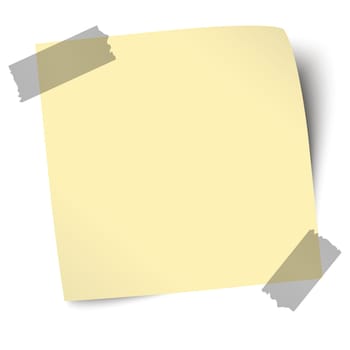 Note / note with adhesive strips