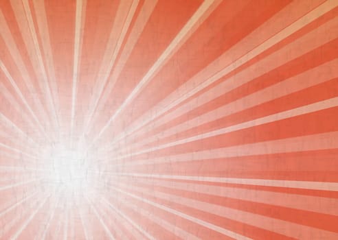 illustration of retro grunge light rays background