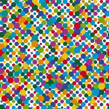 vector of seamless colored dots pattern background