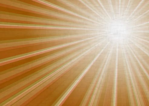 illustration of retro grunge light rays background