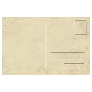 template vector of an old vintage postcard