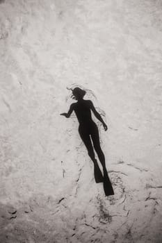 Snorkeler at the sea surface,Cayo Largo,Cuba