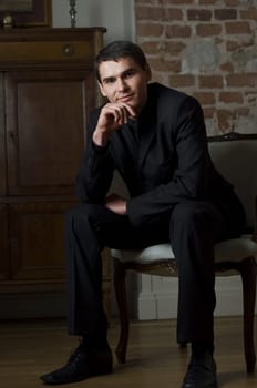 Portrait of handsome man