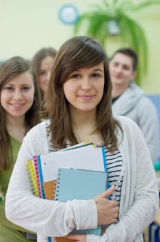 Teenagers in classroom