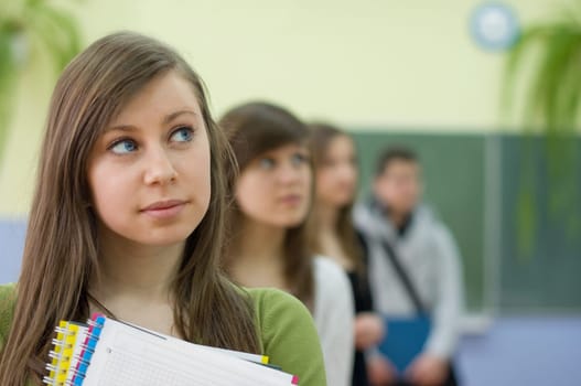 Teenagers in classroom
