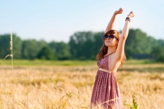 Relaxation on meadow