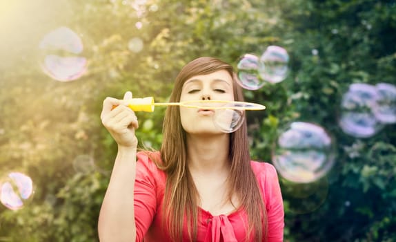 Blowing bubbles
