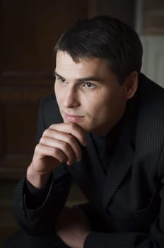 Portrait of handsome man