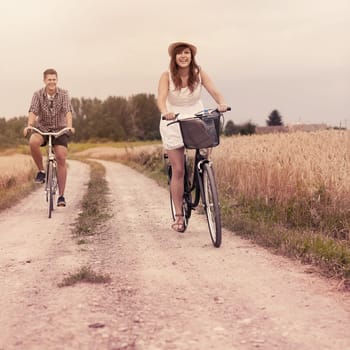 Cycling in summertime