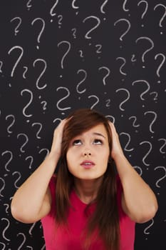 Young woman can't stand so many question