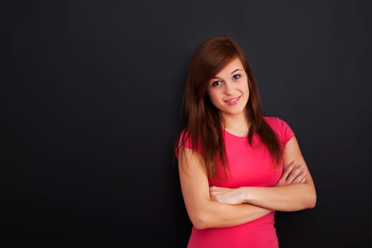 Portrait of smiling young woman