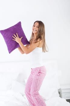 Jumping on bed
