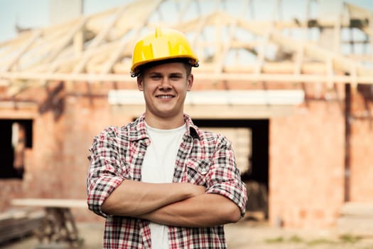Portrait of construction worker