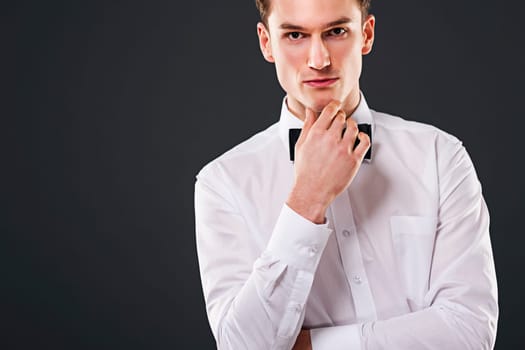 Portrait of thoughtful and focused man