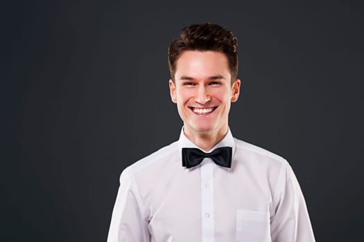 Portrait of happy handsome man