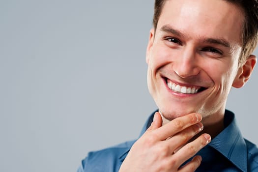 Close-up of smiling man