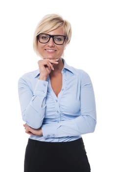 Portrait of confident businesswoman