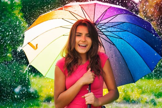 Funny time in summer rain