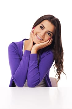 Portrait of beautiful young woman