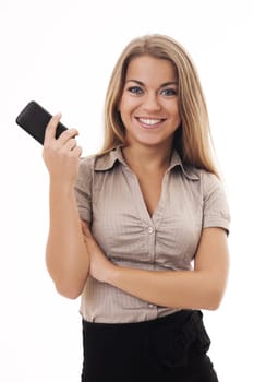 Young businesswoman waiting for a call