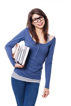 Beautiful student girl