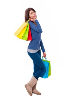 Beautiful shopaholic
