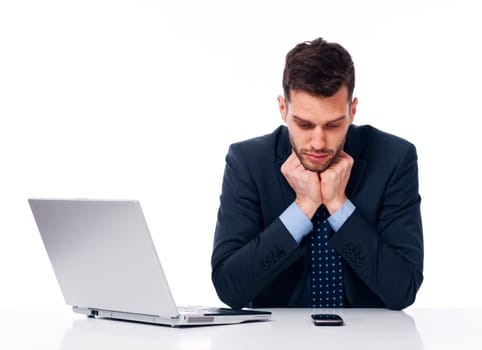 Businessman waiting for an important call