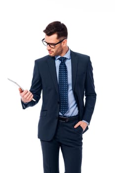 Very busy office worker