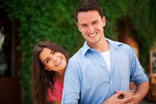 Happy and beautiful young couple