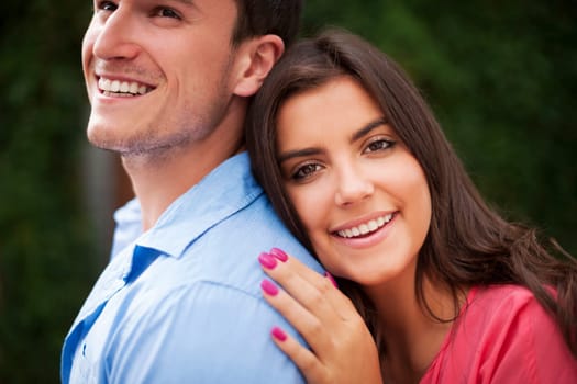 Portrait of beautiful and smiling couple