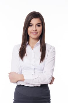 Portrait of smart female