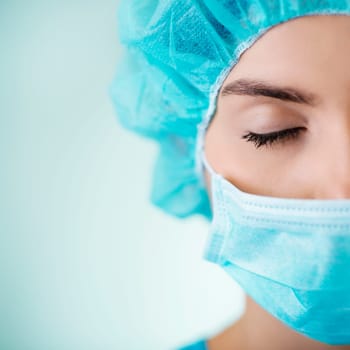 Close-up of young doctor