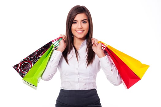 Businesswoman on shopping
