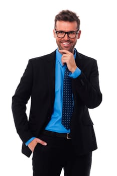 Portrait of handsome businessman