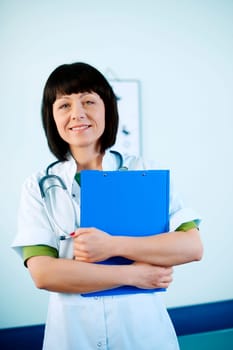 Female doctor smiling