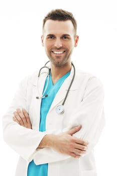 Portrait of confident male doctor