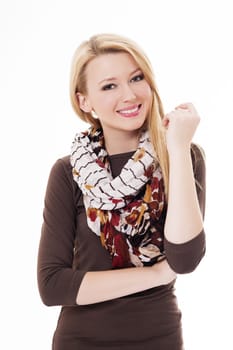Portrait of pretty blonde woman