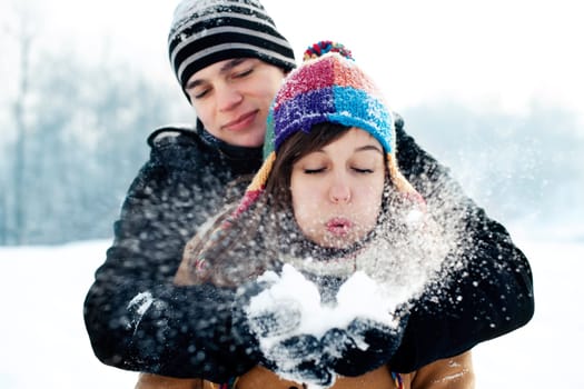 Blowing Christmas wishes