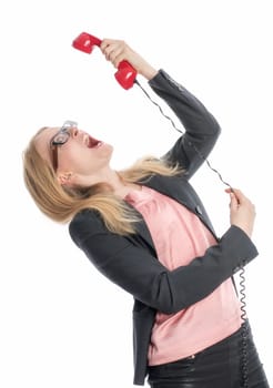 Businesswoman on the phone