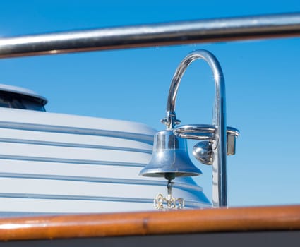 ship bell on a luxury yacht