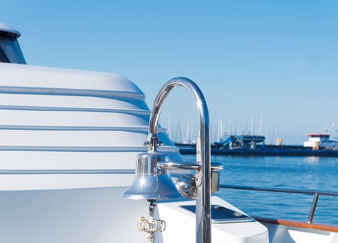ship bell on a luxury yacht