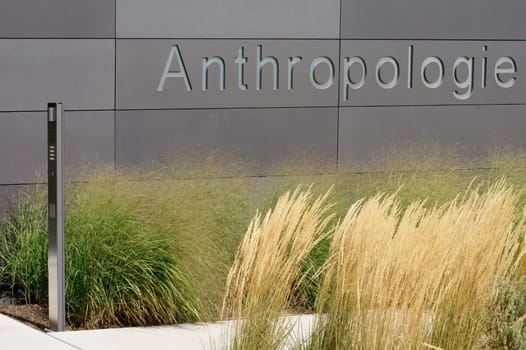 Mainz,Germany – August 09,2014: The new building for anthropology on the grounds of Johannes Gutenberg University on 24 March 2011 in Mainz.
