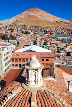 View of Potosi, Bolivia and the Cerro Rico, or Rich HIll