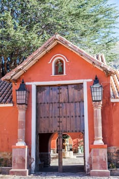 Historic hacienda in rural Bolivia near the city of Potosi
