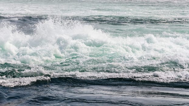 beautiful view of water wave splash