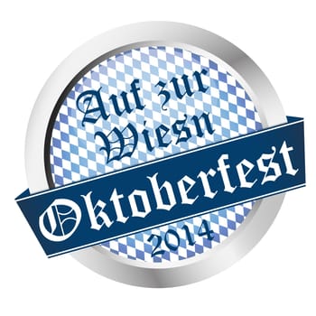 vector of Button Oktoberfest 2014 - On to the Wiesn