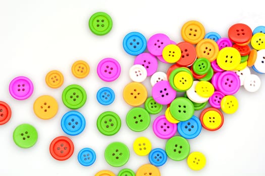 Variety of colorful buttons