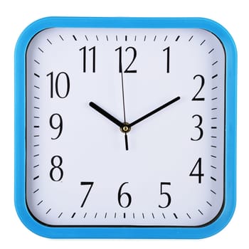 Wall clock isolated on white background. Ten past ten