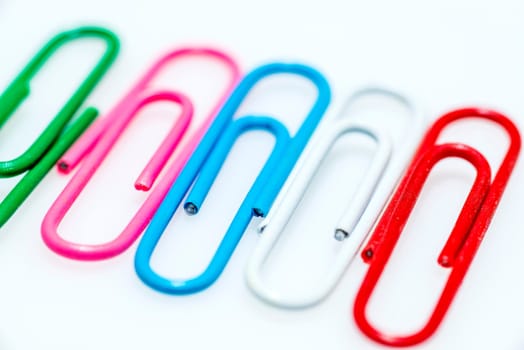 colorful paper clips
